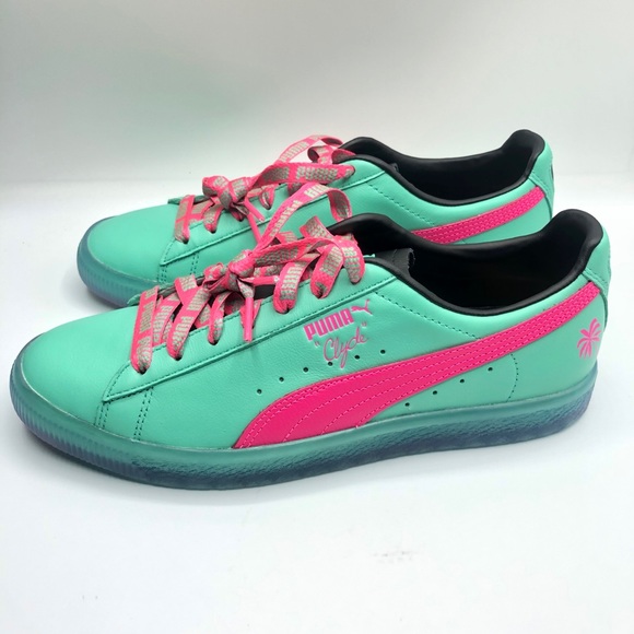 Puma Clyde South Beach Miami Palm Tree Mens Shoe - Picture 4 of 8